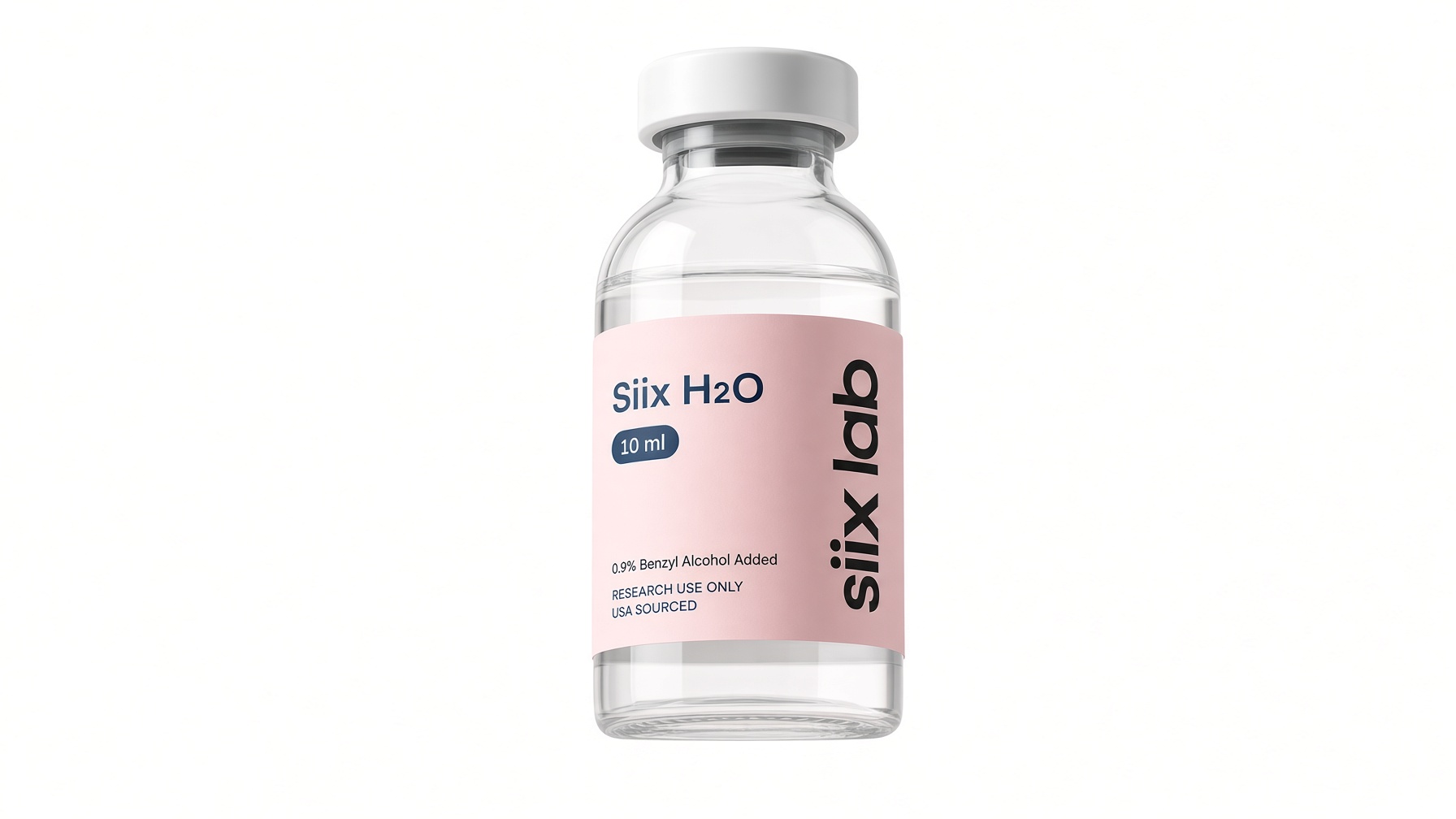 Siix H2O bacteriostatic water vial
